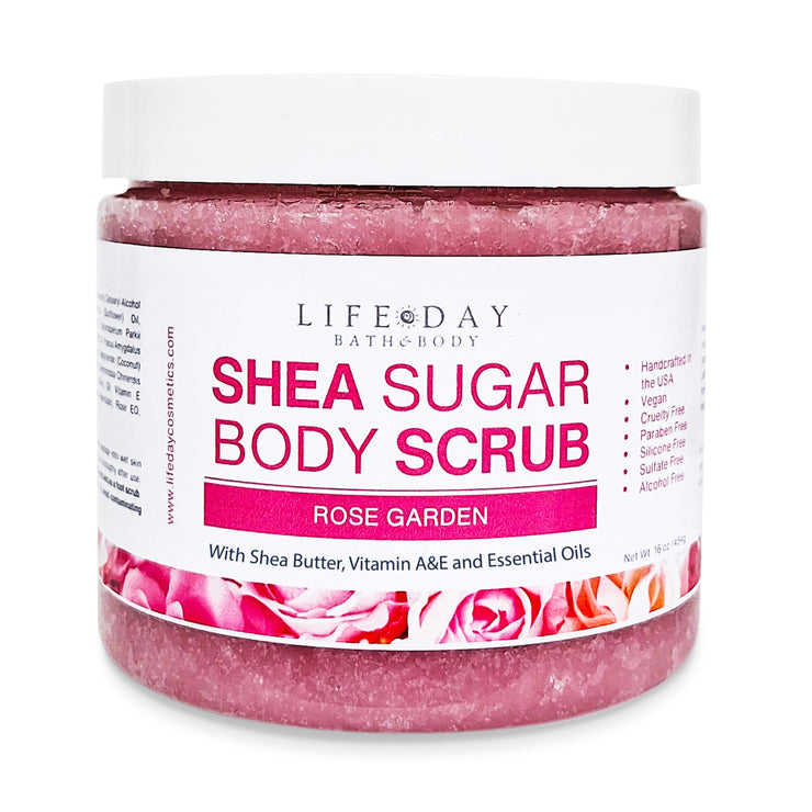 Shea Sugar Body Scrub Rose Garden